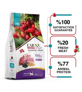 Carni Life Cranberry ADULT храна за котки С АГНЕ И КЪПИНИ- 1.5kg, Hyper Premium